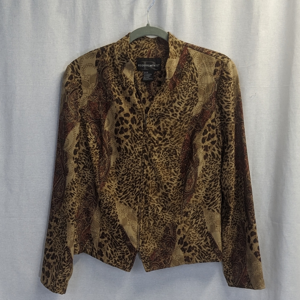 Requirements Size 10 Leopard Print Jacket